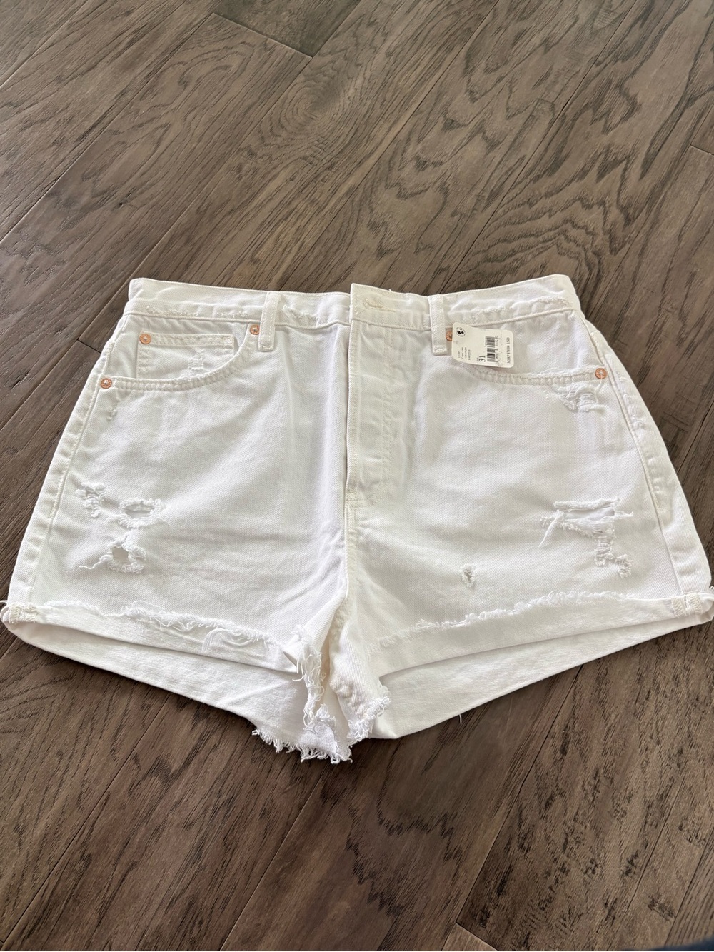 We The Free Distressed Denim Shorts